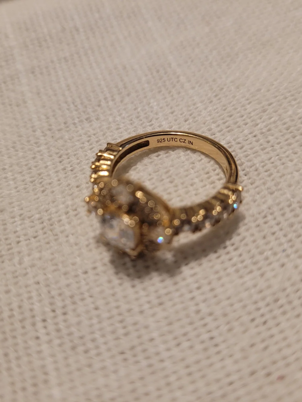 Diamonique x Kathy Levine Treasure Chest Halo Ring, Sterling Silver